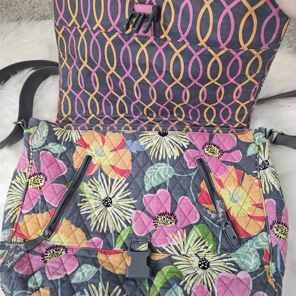 Vera Bradley Jazzy Bloom Computer Bag/Messenger Bag